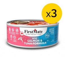 퍼스트메이트 그레인프리고양이캔 연어+참치156g x3캔, 단품