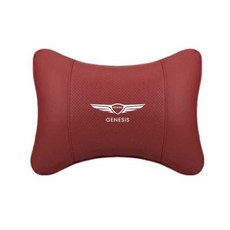 드리마켓 제네시스쿠션 GV70 GV80 G70 G80 운전 차량, 1개, 레드 목베개세트