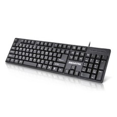 라온하우스 [스마텍] 유선키보드 / USB/키스킨포함/멤브레인, 블랙, 337197