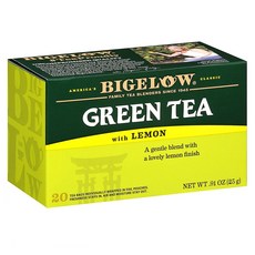 Bigelow Green Tea with Lemon Tea Bags 비글로우 레몬 그린티 백 20개입 6팩