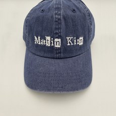 마뗑킴 MATIN KIM 로고 볼캡 LOGO SCRAP 네이비 MK2434HT008MNA