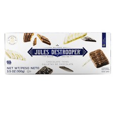 Jules Destrooper 초콜릿 씬 쿠키 3.5 oz (100 g) 2팩, 100g, 2개