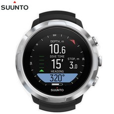 SUUNTO 순토 D5 방수 다이빙 스쿠버 시계 스마트폰 호환 충전식 LED 일본 정규품, 화이트