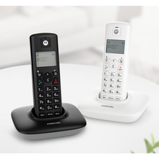 모토로라 무선 전화기 T401A+, T401a+(블랙)