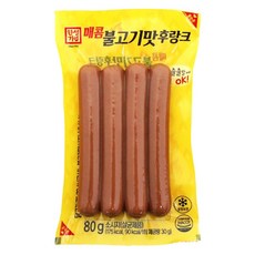 한성 매콤불고기맛 후랑크 80g, 30개