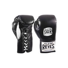 클레토 레예스 Safetec Professional Boxing Fight Gloves - Black, 8 oz.