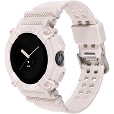 구글 픽셀 시계 Google Pixel Watch 2 밴드 케이스 충격 방수 밴드 및 1용 케이스 포함, Starlight