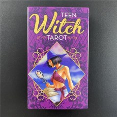 TEEN WITCH TAROT 10.3x6cm 틴 위치 타로카드 10대 마녀 타로, 기본