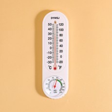 실내 플라스틱 아날로그 온도계 습도계, 1개
