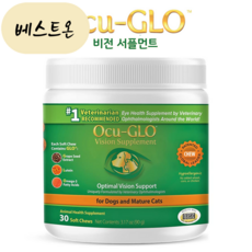  [해외] 강아지 오큐글로츄 노령견 눈 백내장 영양제 소프트츄 30정 OCUGLO 베스트온 뉴질랜드 직송, 1개 