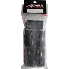Apex RC Products 4셀 AA 배터리 홀더 jst 커넥터 수신기 배터리 팩 - 5팩 - 에이펙스 rc 제품 #2930 PROD, 상세 설명 참조0, One Color