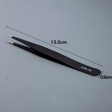정밀 핀셋 족집게 미용 네일 다용도 개별포장, 5개, 일자