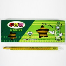 지구화학 투명이 채점용 색연필 낱색 전색상 12자루 1타, 금색