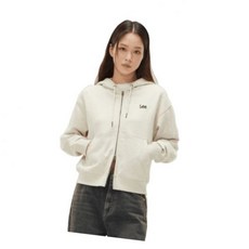 LEE 스몰 트위치 로고 후드 집업 오트밀 LE2403HZ01OT 249815
