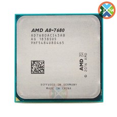 CPU AMD A8Series A87680 A8 7680 3.5GHz 쿼드 코어 스레드 프로세서 AD7680ACI43AB 45W 소켓 FM2, 한개옵션0