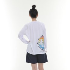 일루소 캘리포니아비치 오버핏 긴팔 여성용 래쉬가드