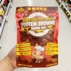 호주 매크로 마이크 식물성 단백질 더블 초코 브라우니 믹스 250g Macro Mike Protein Brownies, 1개