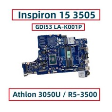 Dell Inspiron 15 3505 노트북 마더보드 애슬론 3050U R3-3250U R5-3500 CPU GDI53 LA-K001P CN-0P92W5 0G, 01 R5-3450