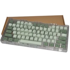 말차 그린 한글 각인 키캡 XDA PBT 기계식 연녹색 민트 키보드, 일본말차(박스형)