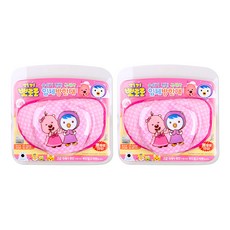 뽀로로 극세사 어린이 입체 방한대, 2세트, 1개입