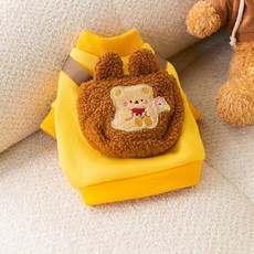 PKTOYS 귀여운 재미있는 새끼 고양이옷 애견 의류 고양이 중성화복, 곰 배낭, 1개