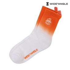 [와이드앵글 공식] 여성 CO 그라데이션 크루 삭스 WWP24S04O4, Orange 24CM, Orange, 1개 - 와이드앵글조끼