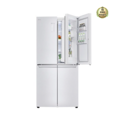 LG전자 디오스 매직스페이스 냉장고 F872SW30 866L 방문설치, 샤이니 화이트