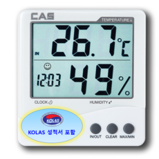 카스 디지털온습도계 TE 201 (KOLAS 교정 국가공인교정포함), 1개