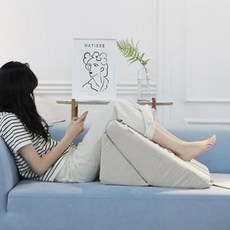 아트박스/세레스홈 데이리브 란지 밀라노패브릭 식스모션 기능성 다리베개 쿠션 4colors, 그레이
