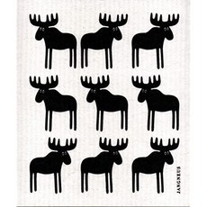 EOM Swedish Dishcloths 스펀지 천 : 무스 팩 (검은 색 1 개) [1 Black] - E02040867BVYKR0, 1 Black