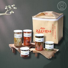 [김치박사] 김치선물세트 - 캔김치 (수량별 랜덤김치), 명품 김치선물세트 2호