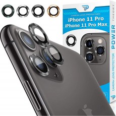 전원 이론 iPhone 11 Pro &amp; iPhone 11 Pro Max 카메라 보호기 - 간편한 설치 [프리미엄 온도 조절 유