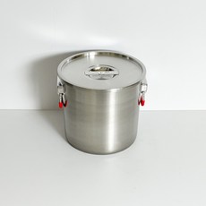 [레스토] 킹센스 통판 3호 12.5L 국산 304 스텐 식깡 업소용 육수통 국통 대형 곰솥, 1개, 27.5cm