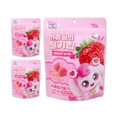 캐치티니핑 하츄핑의 딸기칩 12g 3세트 국내산 동결건조 딸기 100%, 1.2g, 3개