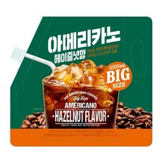 이마트24 x 쟈뎅 아메리카노 커피 파우치 대용량 1L 1000ml 헤이즐넛향, 낱개1개