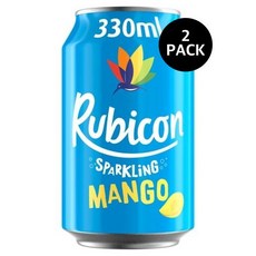 루비콘 스파클링 망고 주스 드링크 캔 Rubicon Sparkling Mango Juice Drink Can, 2개, 330ml