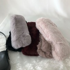 제이헬렌 겨울 부드럽고 따듯한 페이크 퍼 자석 머플러