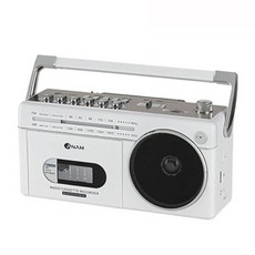 아남 카세트 플레이어 PA-720BT 블루투스 USB TF MP3, 화이트