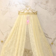 침대왕관캐노피
