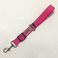 강아지 안전벨트 애완 동물 고양이 개 가죽 끈 자동차 안전 벨트 조정 가능한 리드 여행 클립 차량 하네스 제품 반려견안전벨트 강아지목줄, 11 Rose Red, 1개