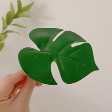 NEW 몬스테라 인조나뭇잎 (꺽인형) 알보 인조식물 크레 파충류 사육장꾸미기 도마뱀 게코, 1개, 몬스 미니