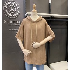 보니스팍스 언발란스 후드 블라우스 ZY38BL200