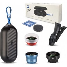 시루이 스마트폰 18mm 와이드 앵글 60mm 세로 10X 매크로 렌즈 키트 독일 쇼트 광학 유리 과학 등급, 단일상품