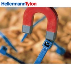 헬러만타이툰 금속검출타이 150mm x 3.5mm (1봉 100개) Hellermann Tyton Metal Content Tie, 1봉