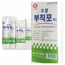 (수성) 부직포거즈 5cmx5cmx4P (200ea), 1개 - 부직포거즈