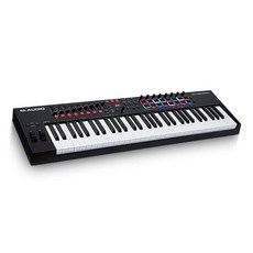 M-Audio Oxygen Pro 49 – 49키 USB MIDI 키보드 컨트롤러 비트 패드 할당 가능한 손잡이 버튼 및 페이더 소프트웨어 스위트 포함, 1개