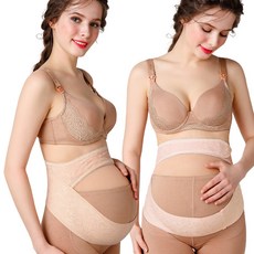 임산부 허리통증에 좋은 편한 임산부 레이스 산전 복대 임신복대 초기임산부선물, 1개