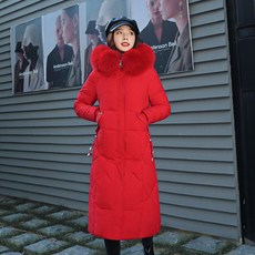 2021 겨울 패션 브랜드 고 급 스 러 운 패 딩 여성 용 롱 코트