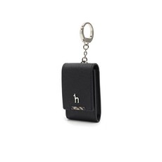 HJHO3E287.BK_남성용 블랙 퍼피 장식 체크배색 스마트키홀더