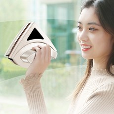창문청소기 아파트 유리창 청소 베란다 자석창문닦이 유리 외부 바깥 자석양면, 부속품 리필 세트, 1개